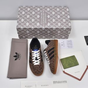 Replica Adidas Gucci Triple Leaf Collaboration Sneakers for Couples