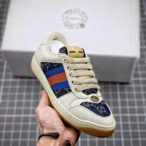 Replica Gucci Distressed Screener Sneaker in Authentic Detail