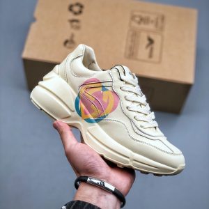 Replica Gucci Rhyton Vintage Trainer 5D Leather Core Chip, Full Store Packaging