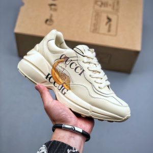 Replica Gucci Rhyton Vintage Leather Sneakers With Authentic Packaging