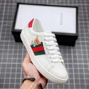 Gucci Replica Mini Loafers Set, All Store Packaging, Soft Calfskin, Double G Pattern, Red and Green Braiding, Genuine Silk Dust Bag