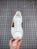 Gucci Replica White Sneakers Set, Italy Leather, Classic Red