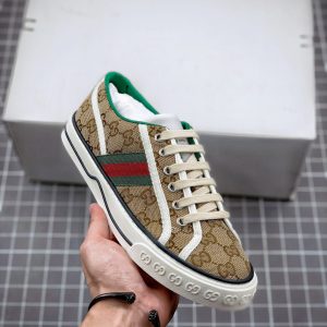 Replica Gucci Tennis 1977 Canvas Sneaker with Authentic Details