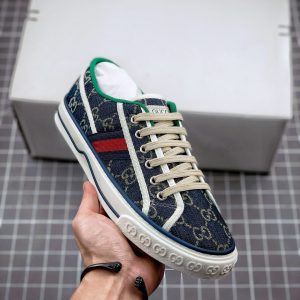 Replica Gucci Tennis 1977 Print Canvas Sneakers