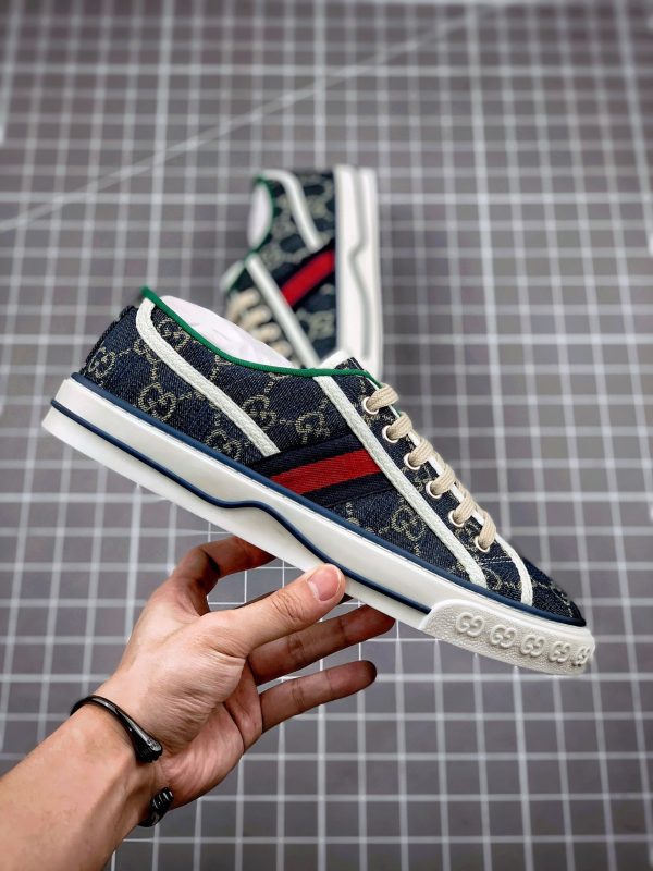 Replica Gucci Tennis 1977 Print Sneakers Canvas - Image 5