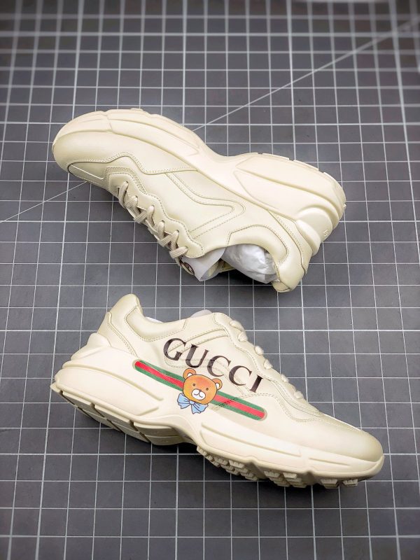 Replica Gucci Rhyton Vintage Sneakers, Leather Upper, Dust Cap, 96% MD Midsole - Image 6