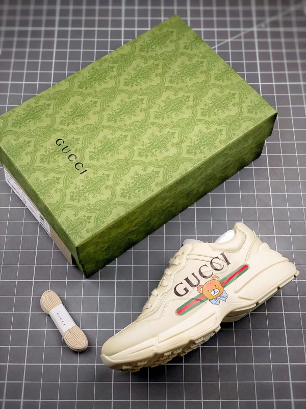 Replica Gucci Rhyton Vintage Trainer in Leather Upper, sizes 35-44 - Image 4