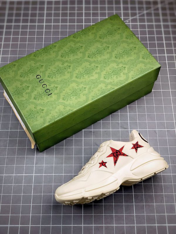 Replica Gucci Rhyton Vintage Sneakers with NFC Chip and Original Packaging - Image 4