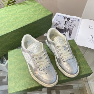 Replica Gucci MAC80 Couples Sneakers Beige Leather