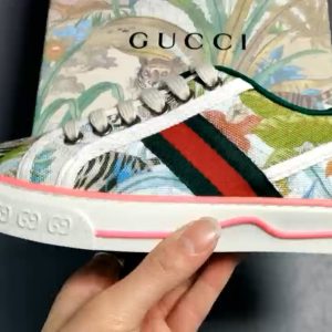 Replica Gucci Tennis 1977 Vintage Women's Sneakers Green Box